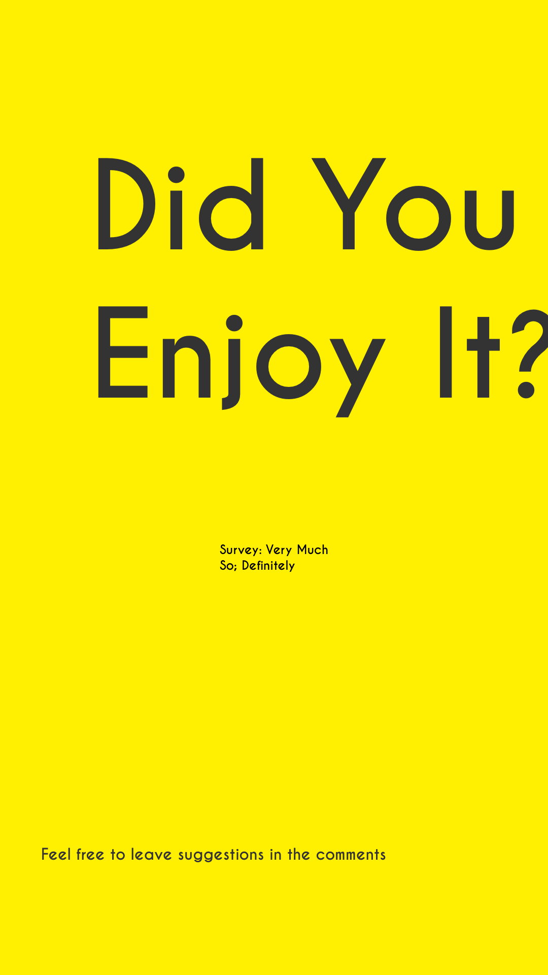 Instagram story template for design Jolly Olly. Interactive portion asking viewers about their opinions. By Katherine Delorme.